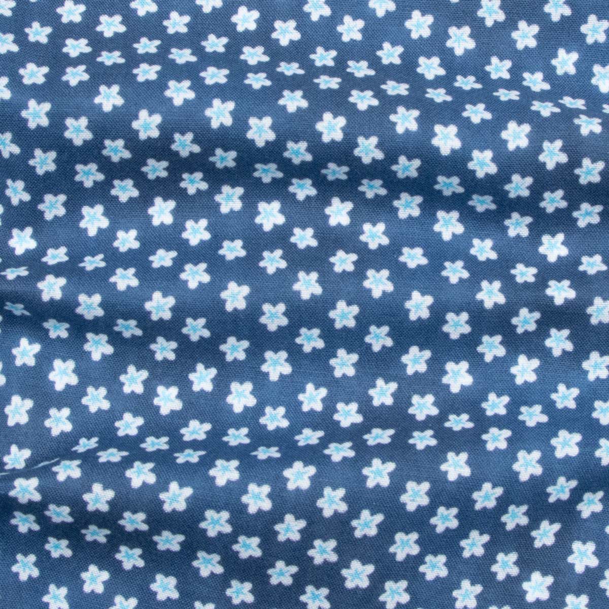 Fedeli - Navy Blue Micro Print Sean Panamino Cotton Long Sleeve Shirt L/S SHIRTS FEDELI