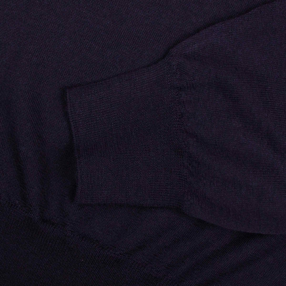 Fedeli - Midnight Navy 'Sportsman' Superfine Wool 140's Knit Polo