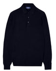 Fedeli - Midnight Navy 'Sportsman' Superfine Wool 140's Knit Polo
