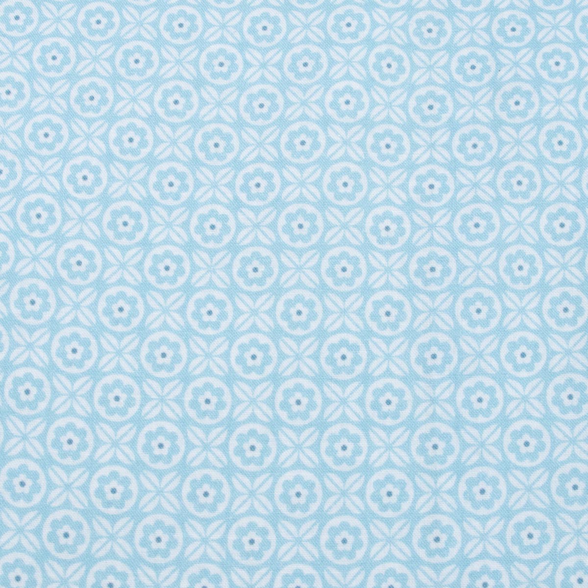 Fedeli - Light Blue Geometric Print Sean Panamino Cotton Long Sleeve Shirt L/S SHIRTS FEDELI