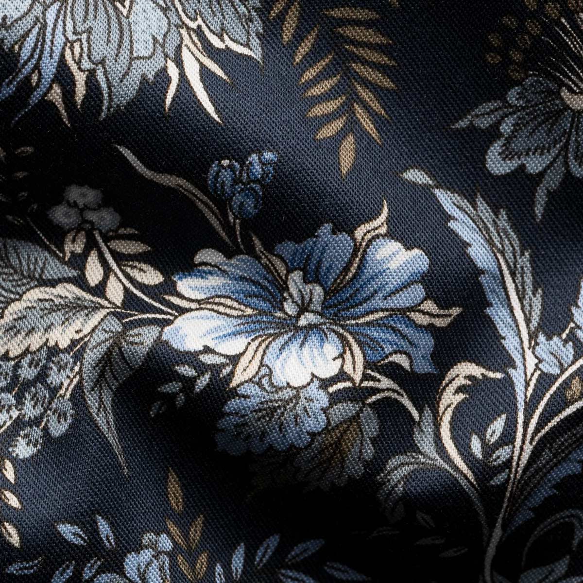 Eton - Navy Floral Signature Twill Slim Fit Shirt L/S SHIRTS Eton