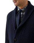 Eton - Navy Floral Signature Twill Slim Fit Shirt L/S SHIRTS Eton