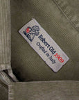 Robert Old - Grey Green Marble Washed Cotton Cordroy Slim Fit Shirt