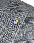 Belvest - Grey Check 'CEO' Double-Breasted Wool Suit SUITS Belvest