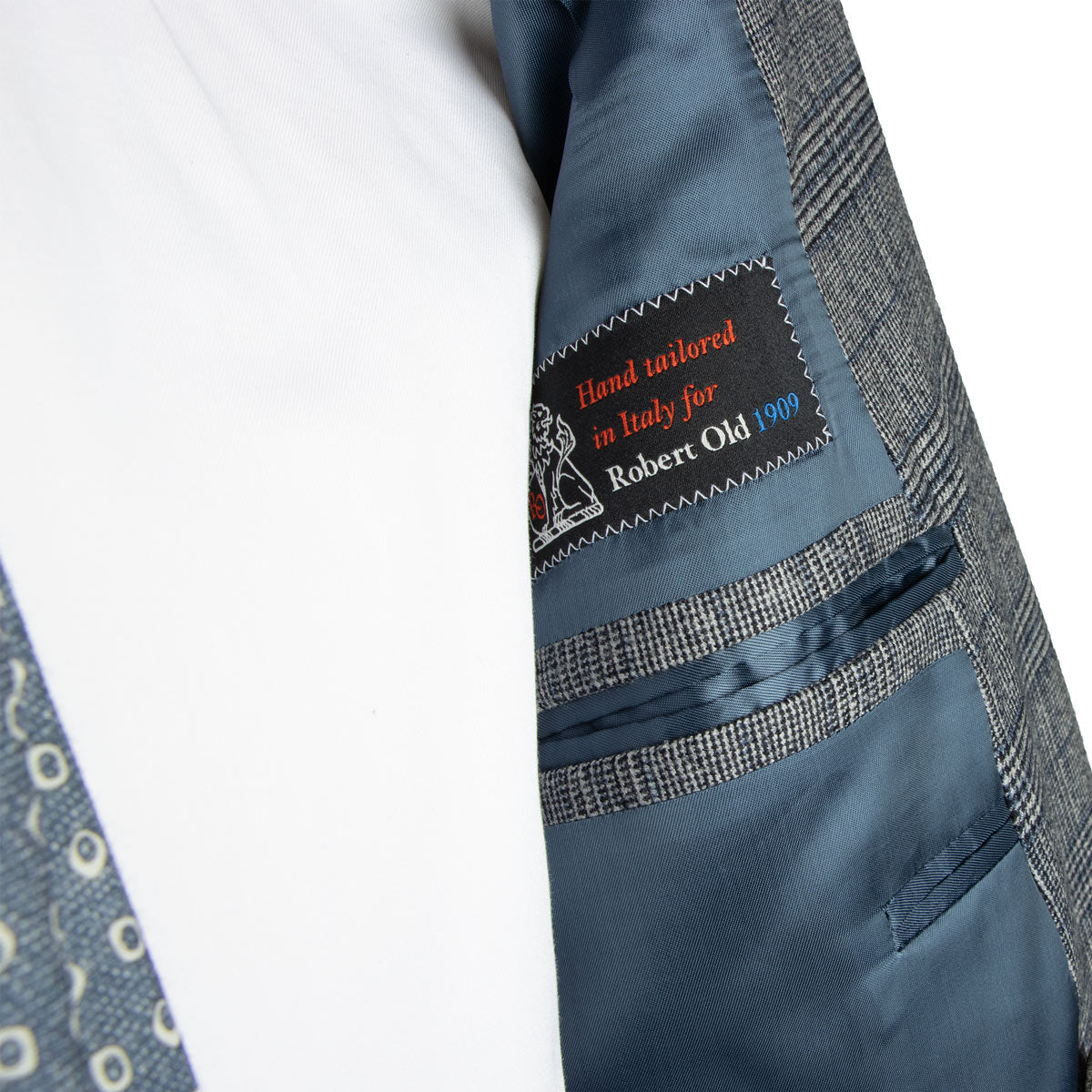 Belvest - Grey Check &#39;CEO&#39; Double-Breasted Wool Suit SUITS Belvest