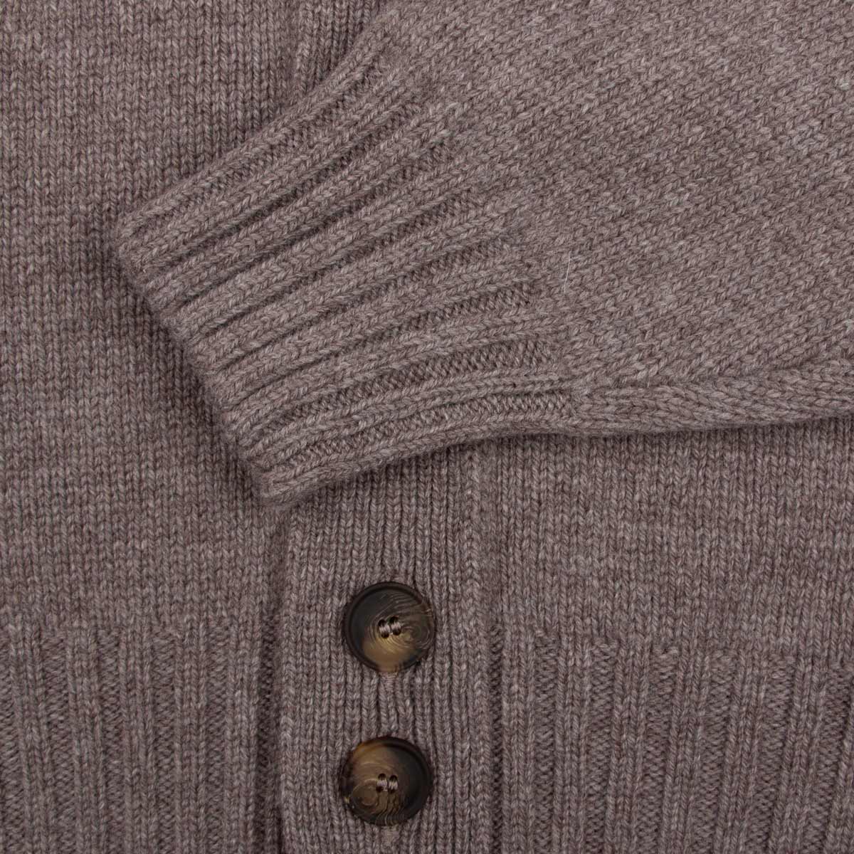 Robert Old - Mushroom Brown Patch Pocket Super Geelong Wool Jacket