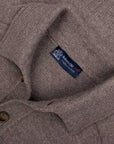 Robert Old - Mushroom Brown Patch Pocket Super Geelong Wool Jacket