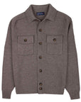 Robert Old - Mushroom Brown Patch Pocket Super Geelong Wool Jacket
