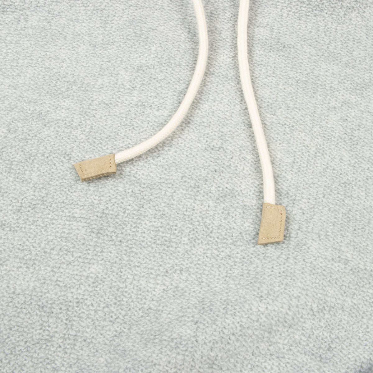 Robert Old - Grey Marl Bouclé Wool & Cashmere Hoodie Sweater KNITWEAR Robert Old