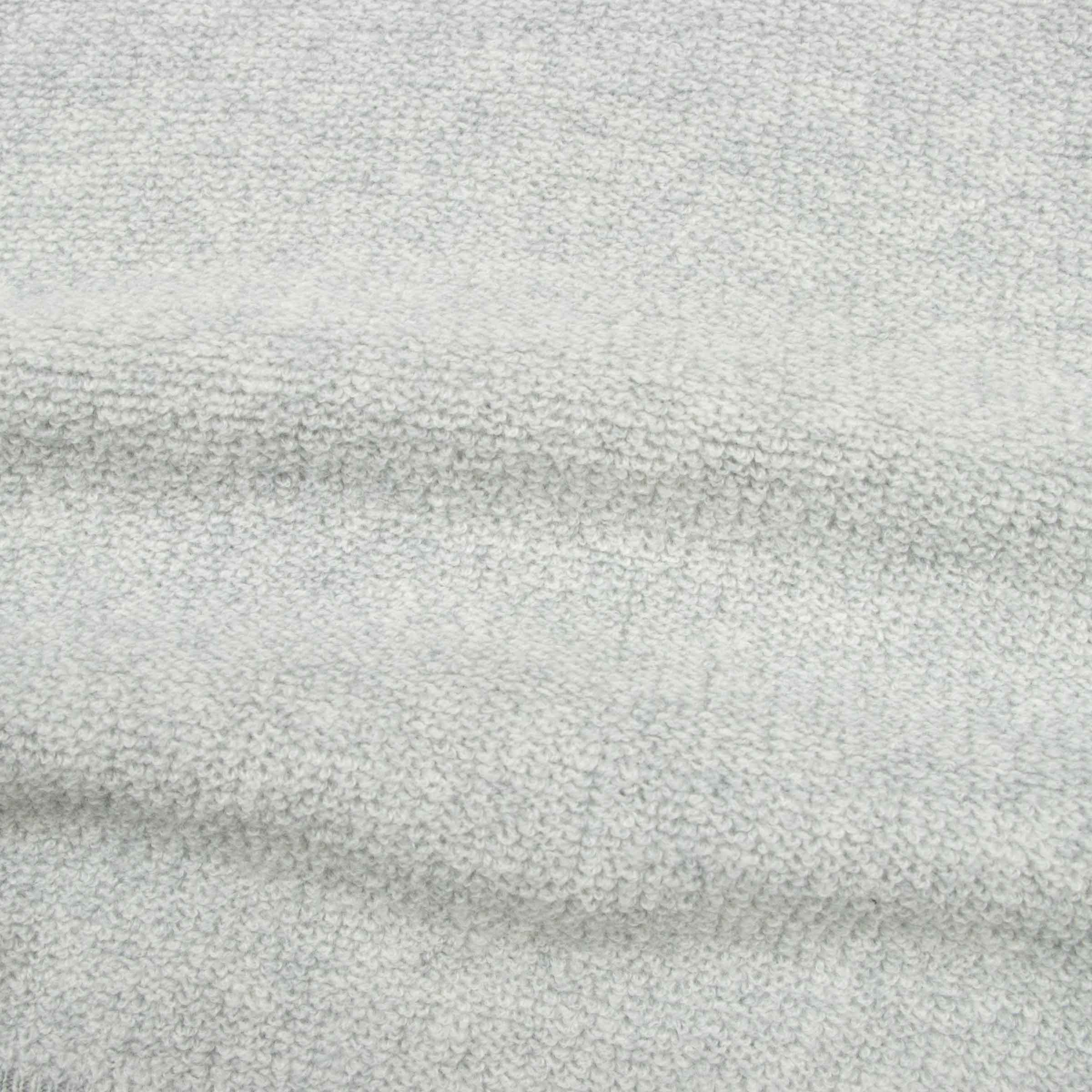 Robert Old - Grey Marl Bouclé Wool &amp; Cashmere Hoodie Sweater KNITWEAR Robert Old