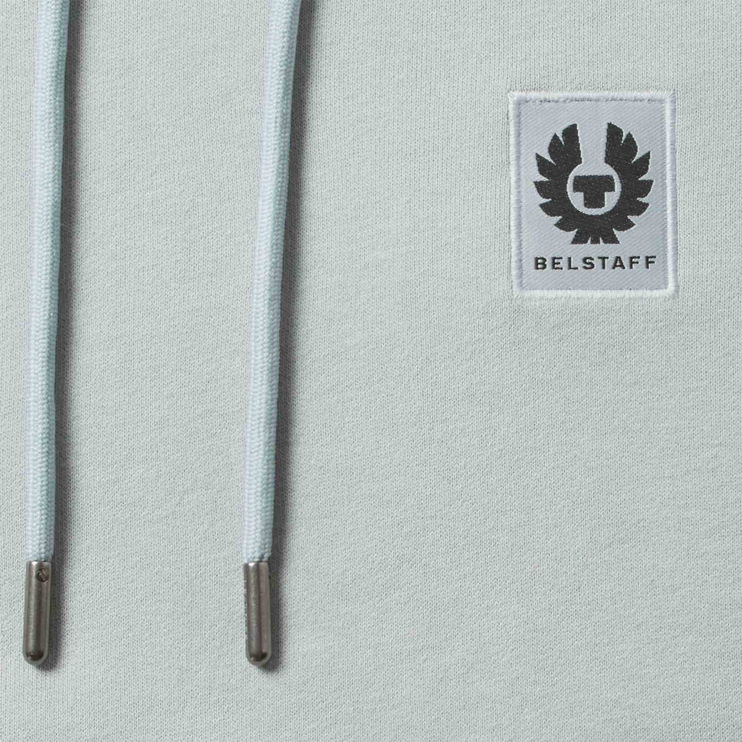 Belstaff - Quarry Blue Organic Cotton Fleece Hoodie SWEATS Belstaff