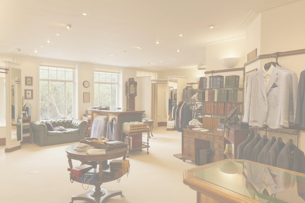 Tailoring floor, Suits & Jackets Made to measure bespoke service. 