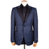 Black & Blue Chevron Wool Jacquard Tuxedo Jacket JACKETS Robert Old
