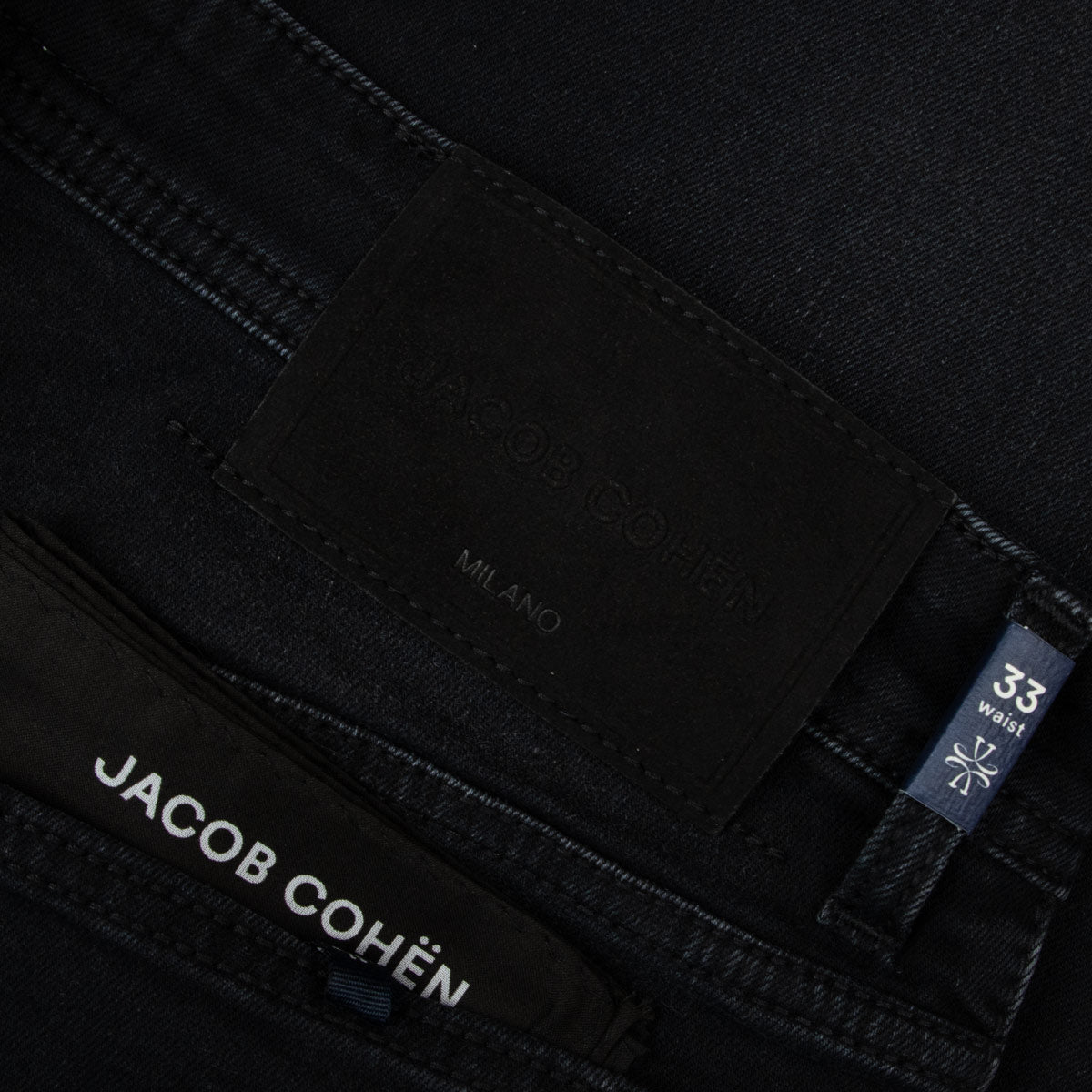 Jacob Cohen - Dark Black 'Luis' Regular Fit Denim Jeans JEANS Jacob Cohen