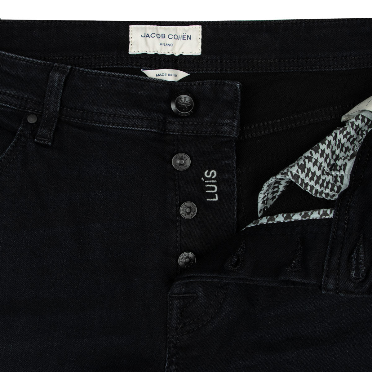 Jacob Cohen - Dark Black 'Luis' Regular Fit Denim Jeans JEANS Jacob Cohen