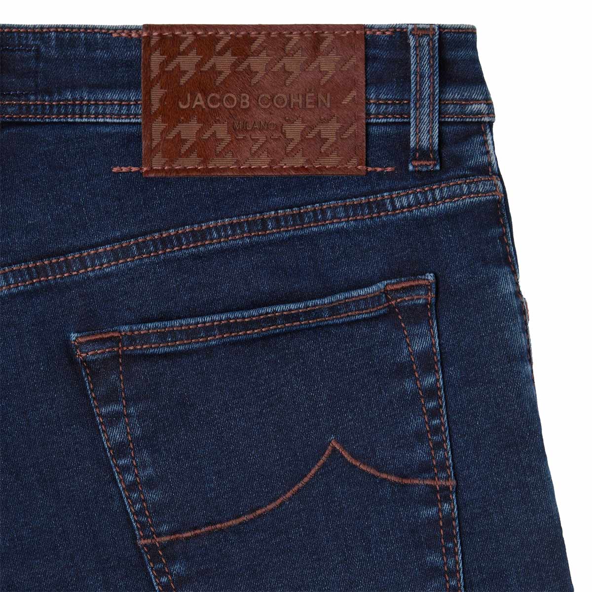Jacob Cohen - Dark Mid Wash 'Luis' Regular Fit Denim Jeans