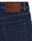 Jacob Cohen - Dark Mid Wash 'Luis' Regular Fit Denim Jeans