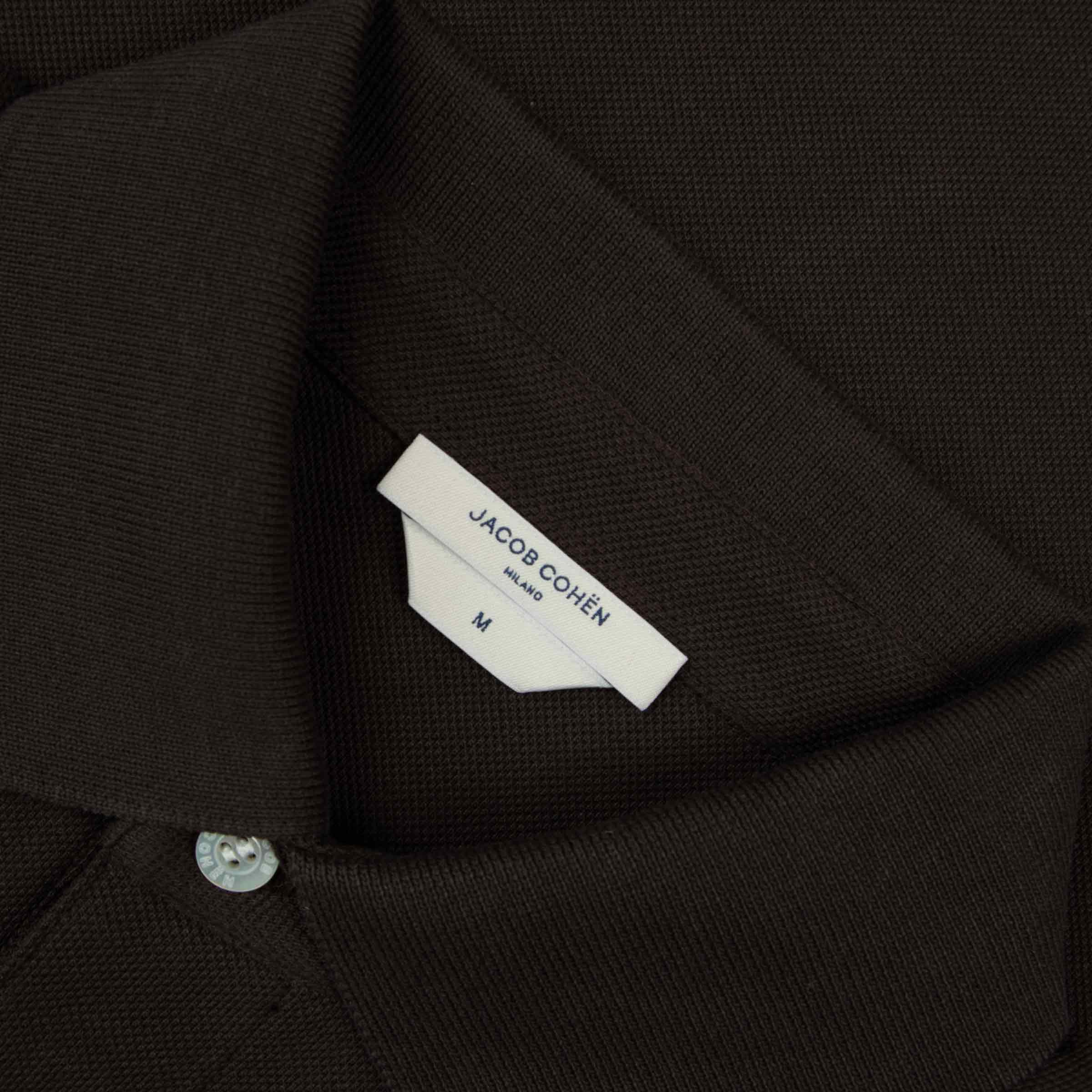 Jacob Cohen - Brown 'Lunga' Cotton Long Sleeve Polo Shirt