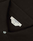 Jacob Cohen - Brown 'Lunga' Cotton Long Sleeve Polo Shirt