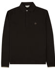 Jacob Cohen - Brown 'Lunga' Cotton Long Sleeve Polo Shirt
