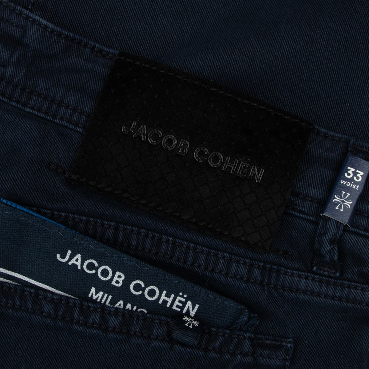 Jacob Cohen - Navy 'Bard' Slim Fit Super Stretch Jeans