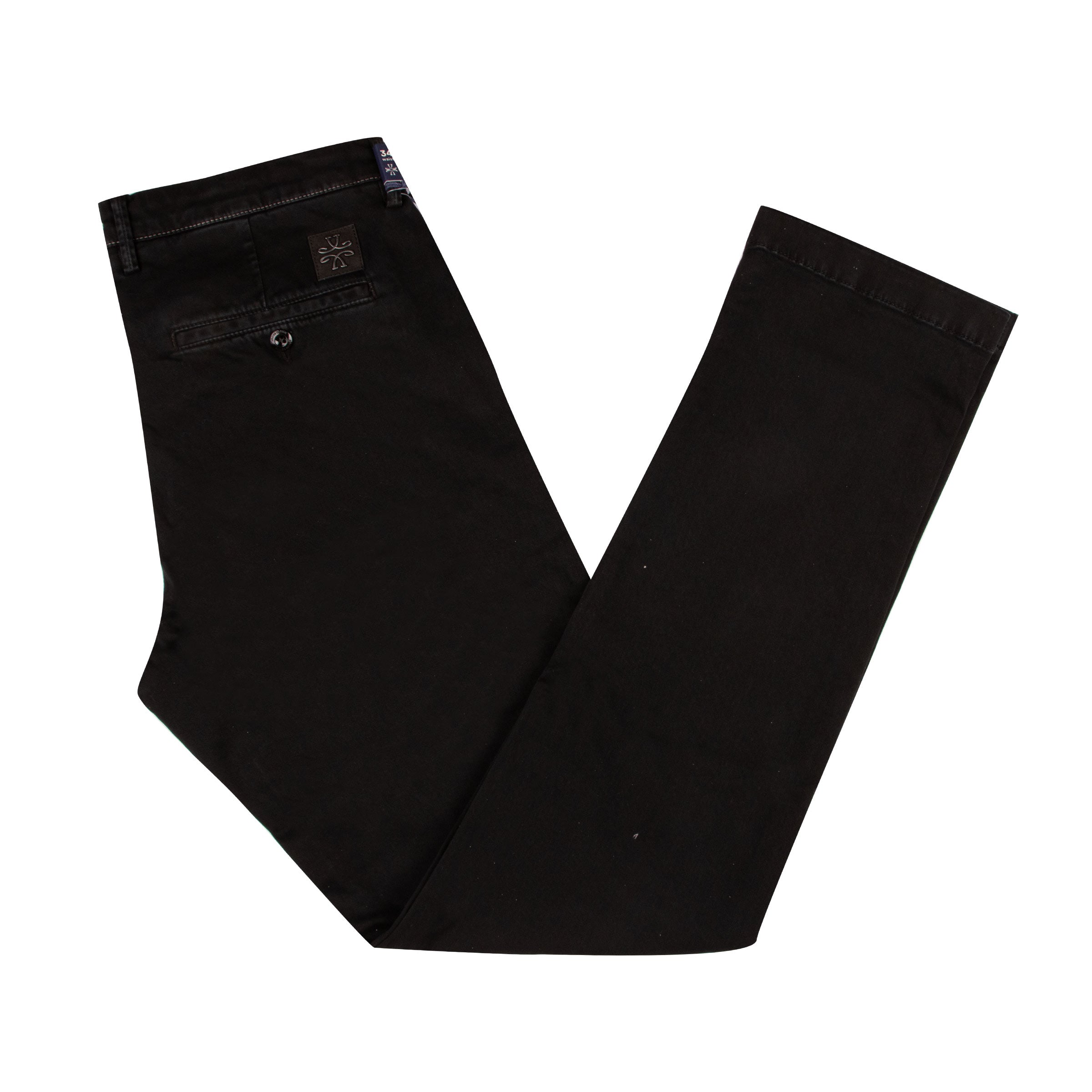 Jacob Cohen - Black 'Bobby' Slim Fit Cotton Twill Chino Trousers CASUAL TROUSERS Jacob Cohen