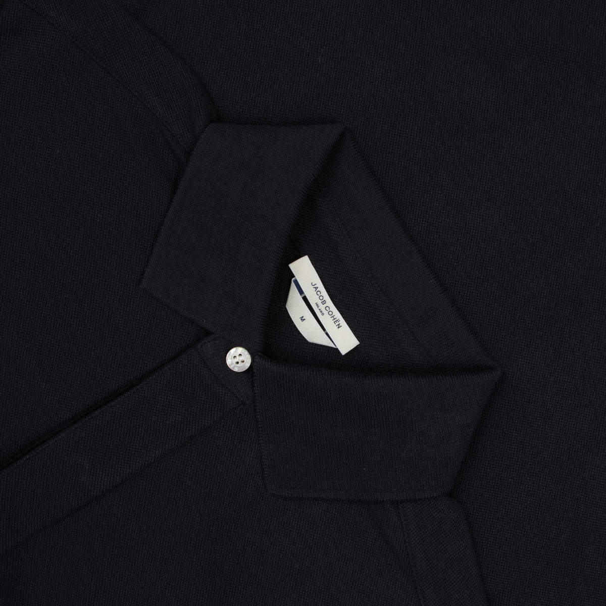 Jacob Cohen - Navy 'Lunga' Cotton Long Sleeve Polo Shirt RUGBY/LS POLOS Jacob Cohen