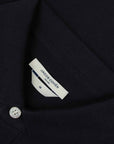 Jacob Cohen - Navy 'Lunga' Cotton Long Sleeve Polo Shirt