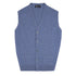Robert Old - Lapis Blue Beaulieu Cashmere Sleeveless Cardigan CASHMERE Robert Old