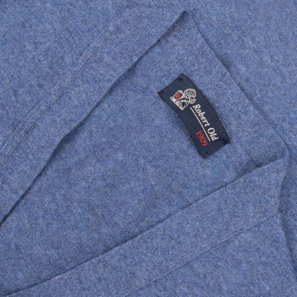 Robert Old - Lapis Blue Beaulieu Cashmere Sleeveless Cardigan CASHMERE Robert Old