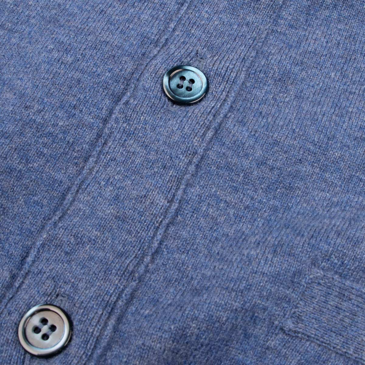 Robert Old - Lapis Blue Beaulieu Cashmere Sleeveless Cardigan CASHMERE Robert Old