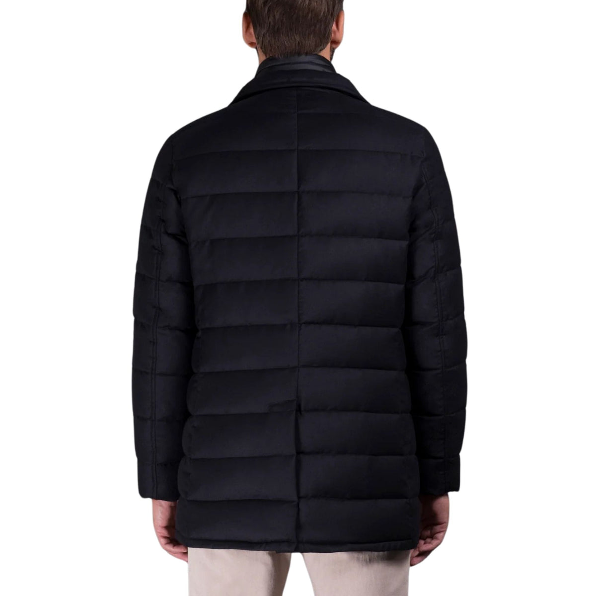 Moorer - Dark Blue ‘Calegari’ Cashmere Down-Filled Padded Coat