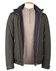 Moorer - Forest Green ' Albini ' Waterproof Padded Down Jacket