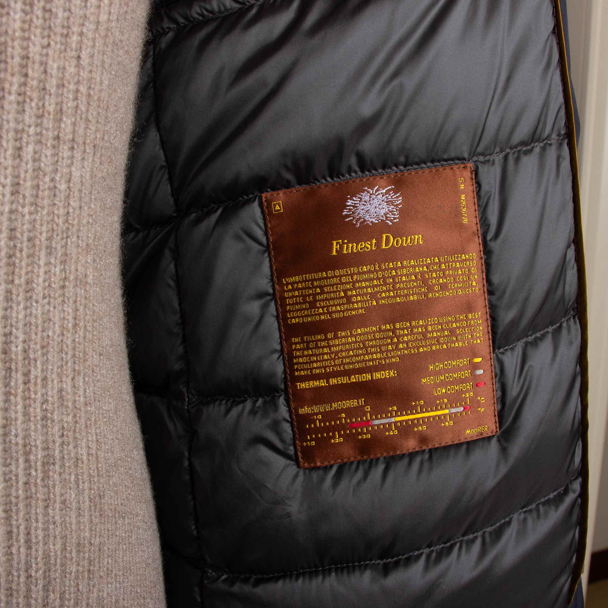 Moorer - Forest Green ' Albini ' Waterproof Padded Down Jacket