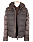 Moorer - Moro Brown ‘Casciano’ Virgin Wool & Cashmere Puffer Jacket