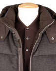 Moorer - Moro Brown ‘Casciano’ Virgin Wool & Cashmere Puffer Jacket