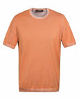 Moorer - Orange 'Jude' Cotton Knitted Tshirt