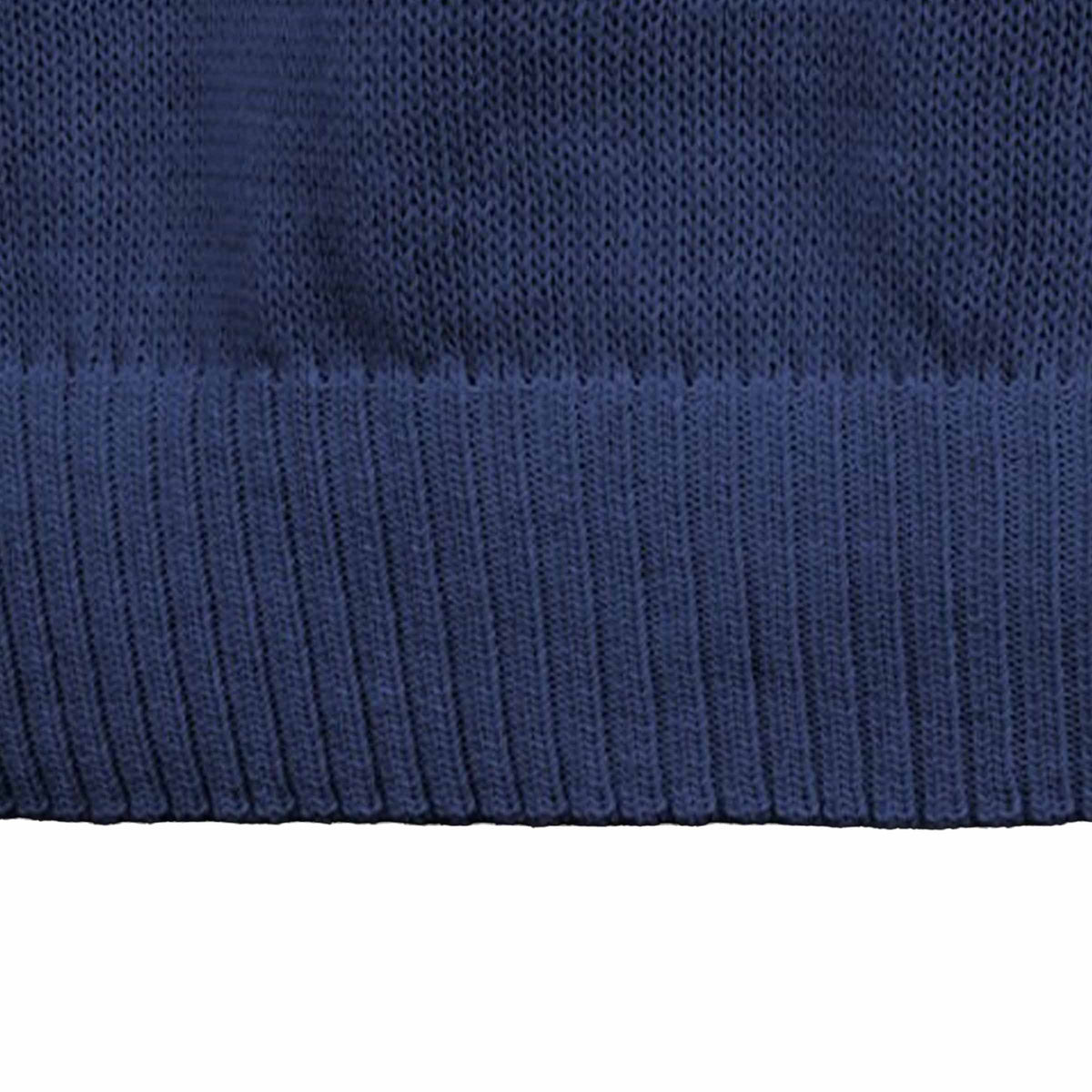 Moorer - Navy Blue 'Jude' Cotton Knitted Tshirt TEE SHIRTS MooRER