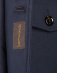 Moorer - Navy Blue 'Dasson' Waterproof Down Overshirt BLOUSONS MooRER
