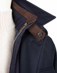 Moorer - Navy Blue 'Dasson' Waterproof Down Overshirt BLOUSONS MooRER