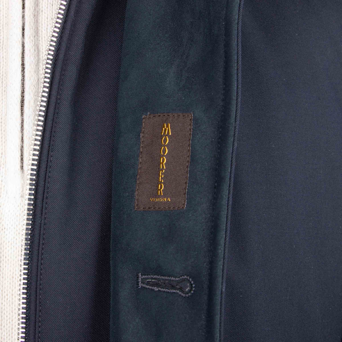 Moorer - Dark Blue 'Janos' Bomber Jacket BLOUSONS MooRER