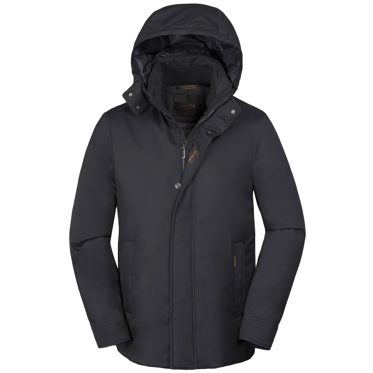 Moorer - Dark Blue 'Petrini' Mid Length Padded Coat BLOUSONS MooRER