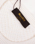 Moorer - White ‘Orvieto' Cable Knit Crew Neck Virgin Wool Sweater