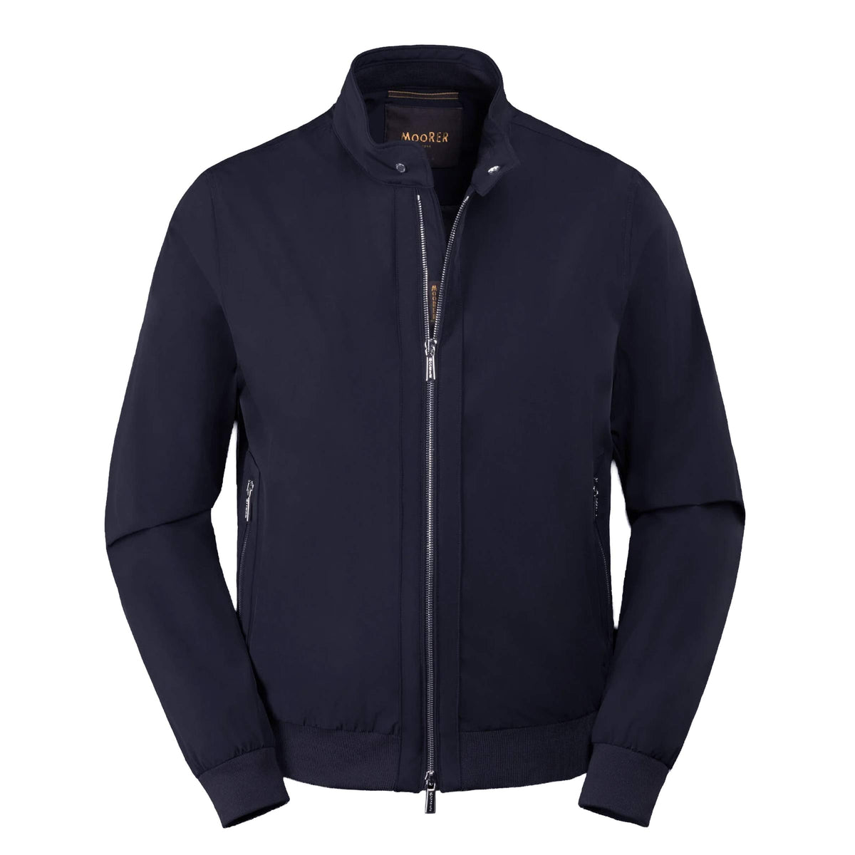 Moorer - Indigo Blue 'Alberti' Waterproof Bomber Jacket BLOUSONS MooRER