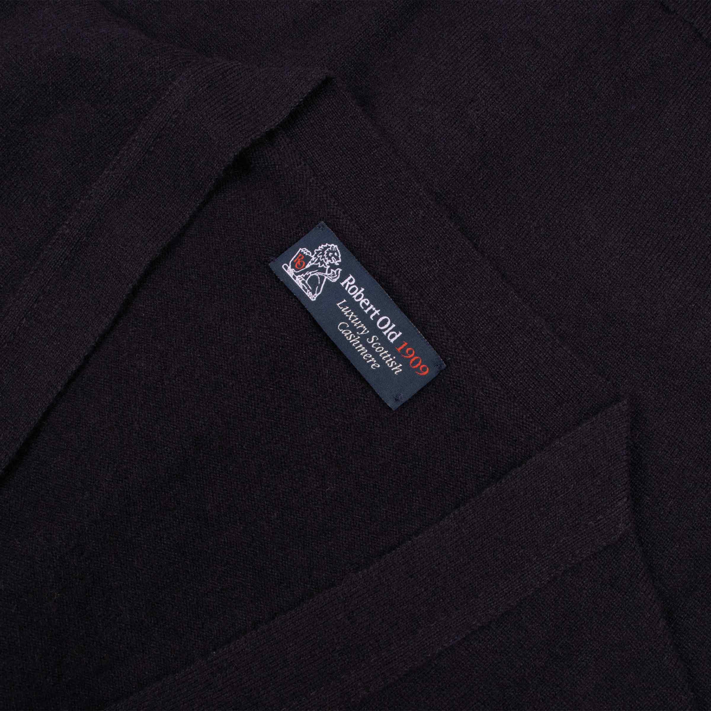 Robert Old - Dark Navy Beaulieu Cashmere Sleeveless Cardigan CASHMERE Robert Old