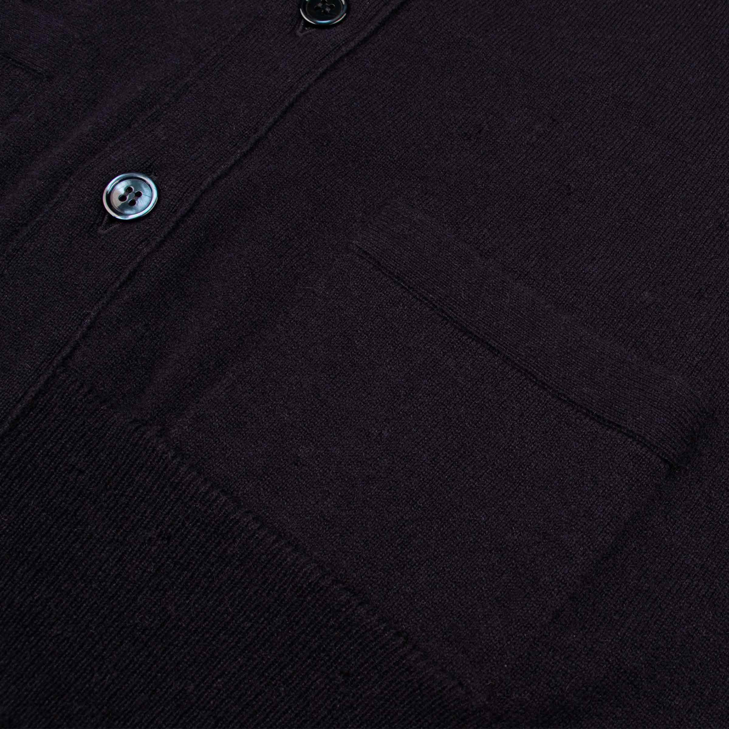 Robert Old - Dark Navy Beaulieu Cashmere Sleeveless Cardigan CASHMERE Robert Old