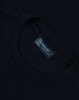 Navy contemporary fit Cotton Italian Crew Neck T-Shirt TEE SHIRTS Robert Old