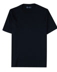 Navy contemporary fit Cotton Italian Crew Neck T-Shirt TEE SHIRTS Robert Old