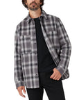 Belstaff - Black, Tornado & Cement Grey Check Outpost Flannel Shirt L/S SHIRTS Belstaff