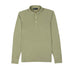Robert Old - Olive Green Piqué Cotton Long Sleeve Polo Shirt RUGBY/LS POLOS Robert Old